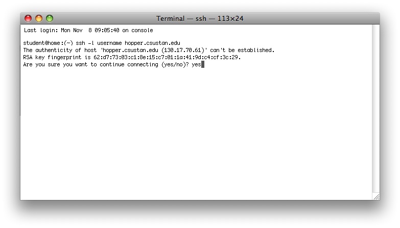 ssh on mac