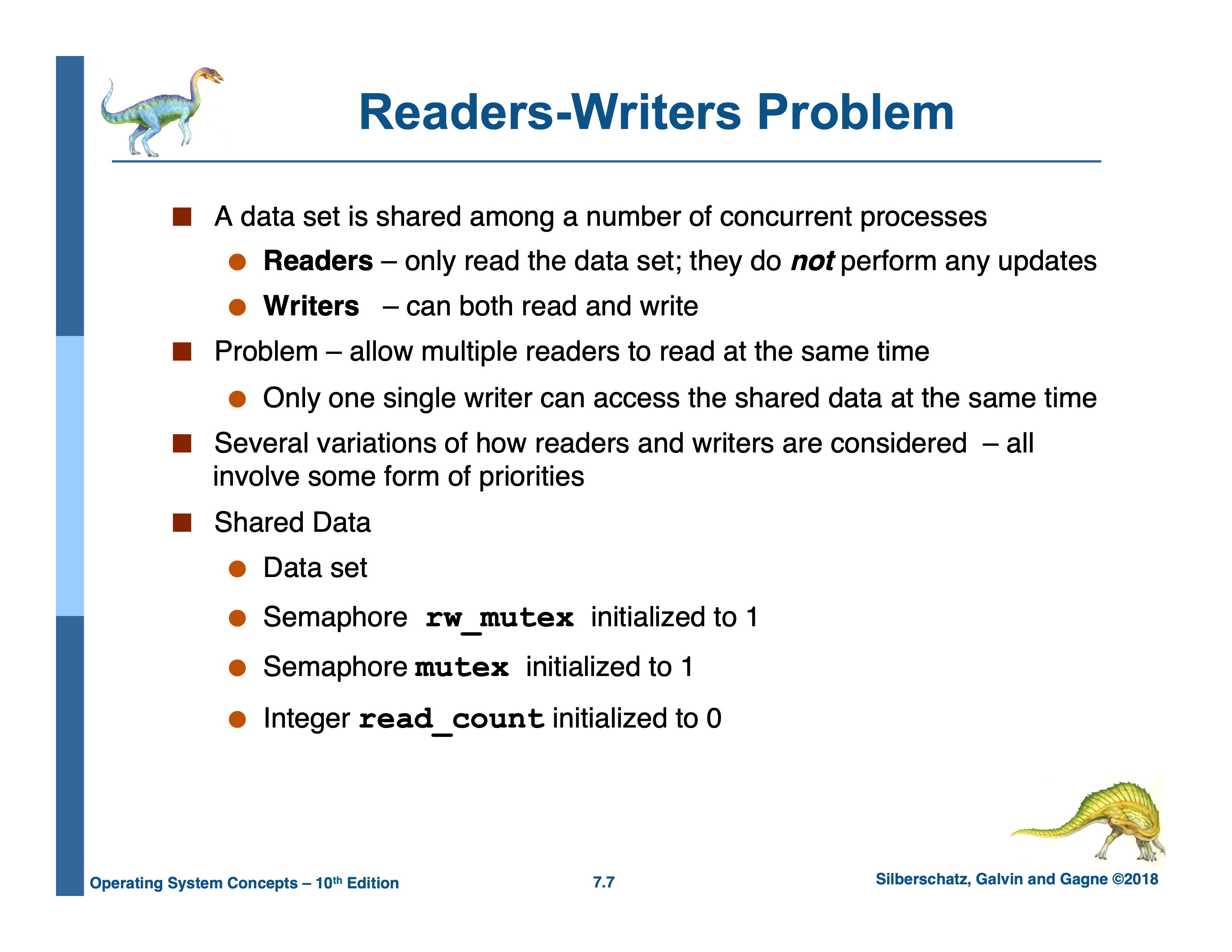 Readers/Writers Problem Synopsis