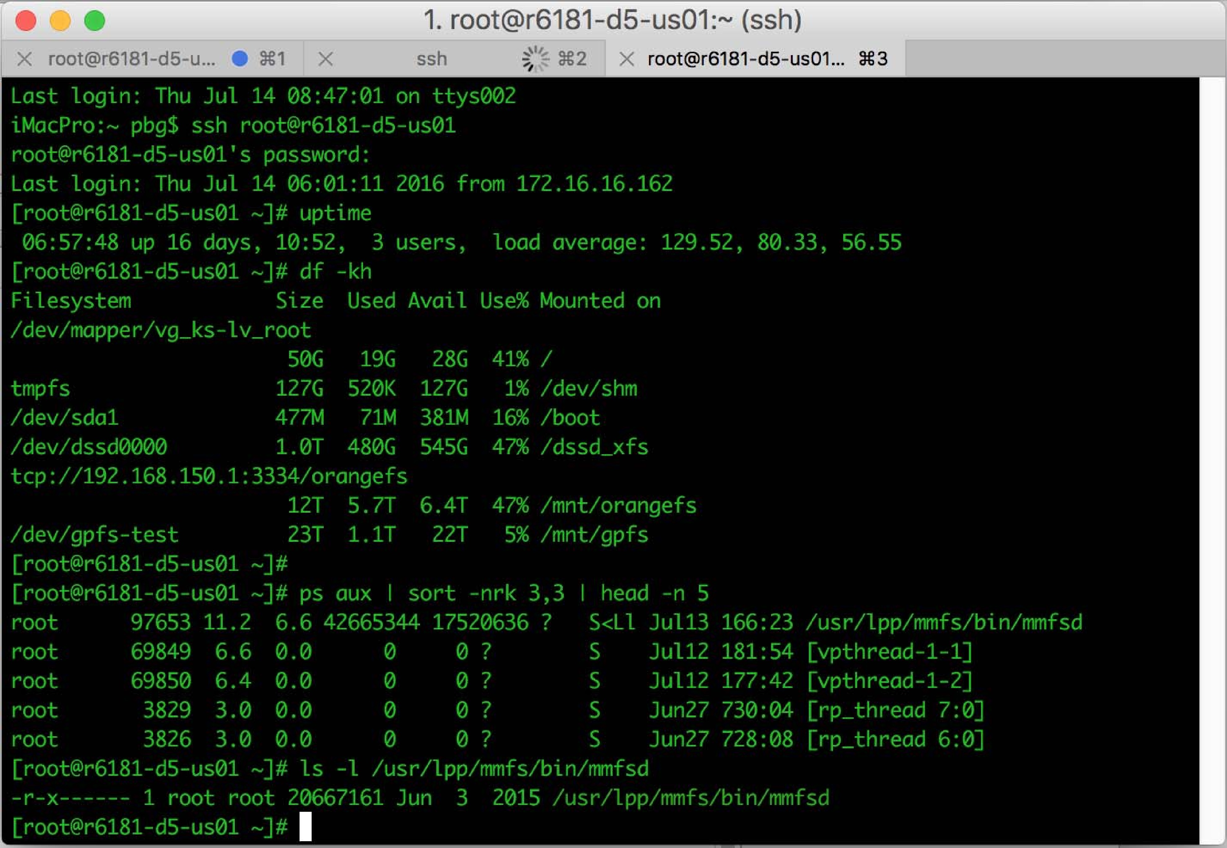 Figure 2.2: The bash shell command interpreter in macOS